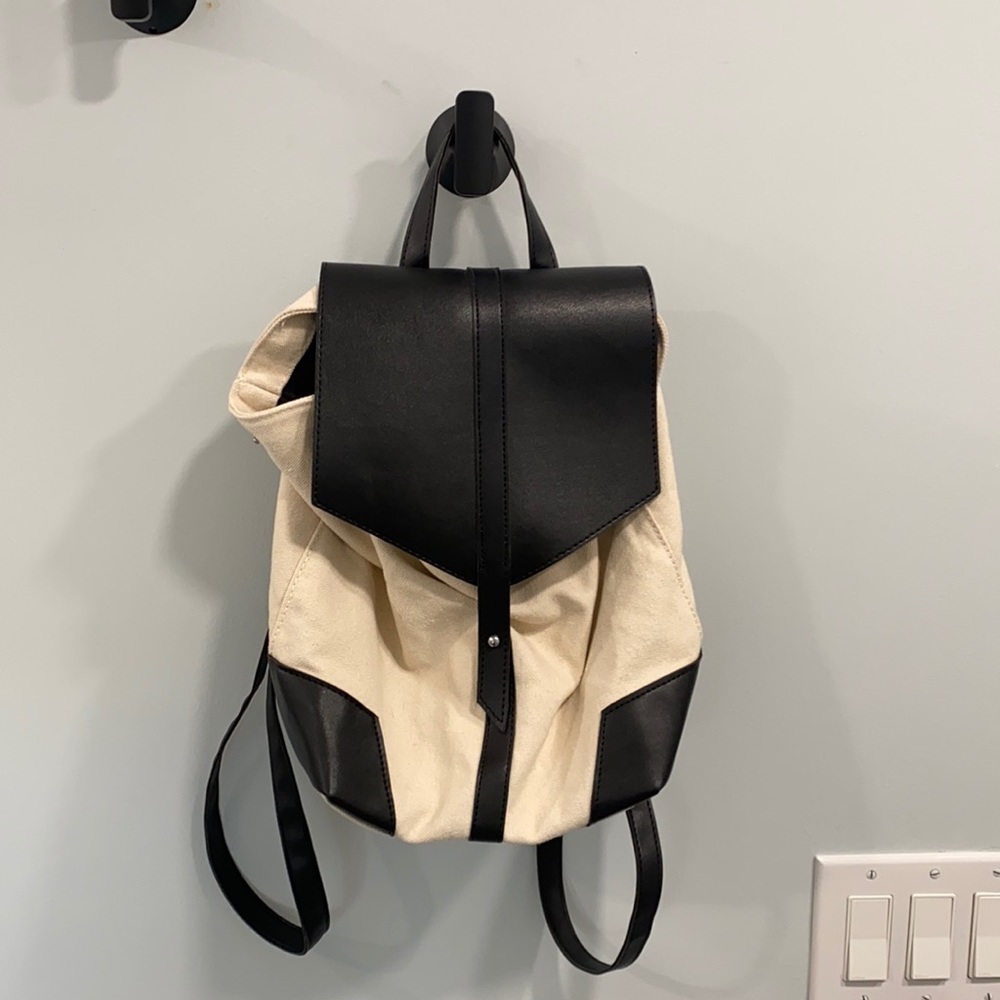 Deux lux backpack cream and black